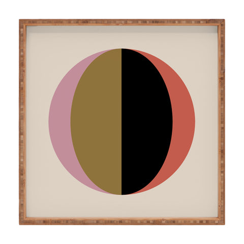 Colour Poems Mod Circle Abstract Square Tray