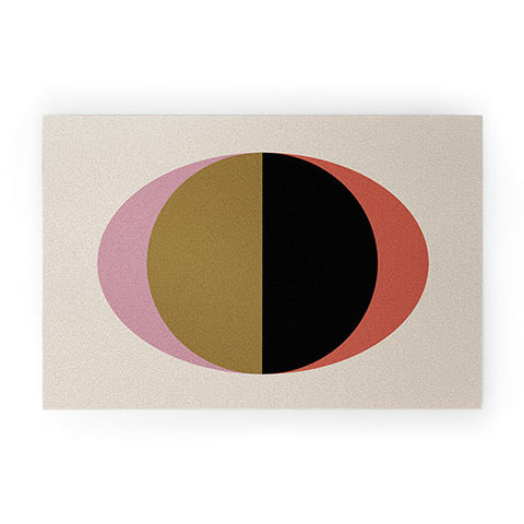 Colour Poems Mod Circle Abstract Welcome Mat
