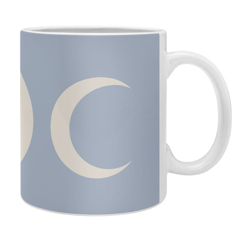 Colour Poems Moon Minimalism Blue Coffee Mug