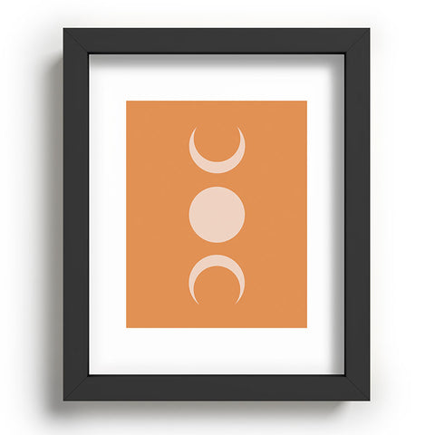 Colour Poems Moon Minimalism Desert Sand Recessed Framing Rectangle