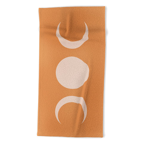 Colour Poems Moon Minimalism Desert Sand Beach Towel