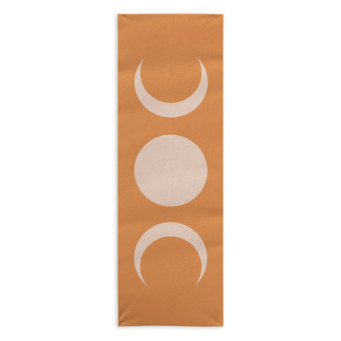 Colour Poems Moon Minimalism Desert Sand Yoga Towel