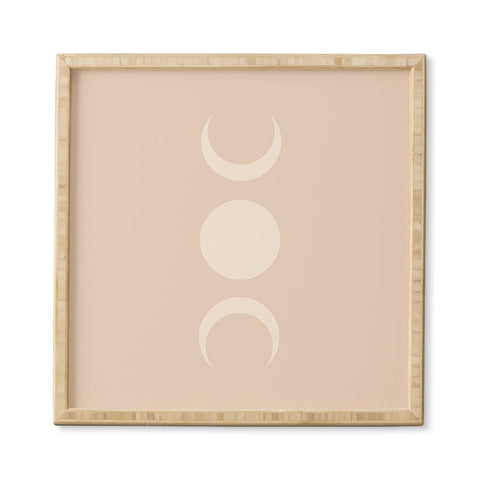 Colour Poems Moon Minimalism Ethereal Light Framed Wall Art