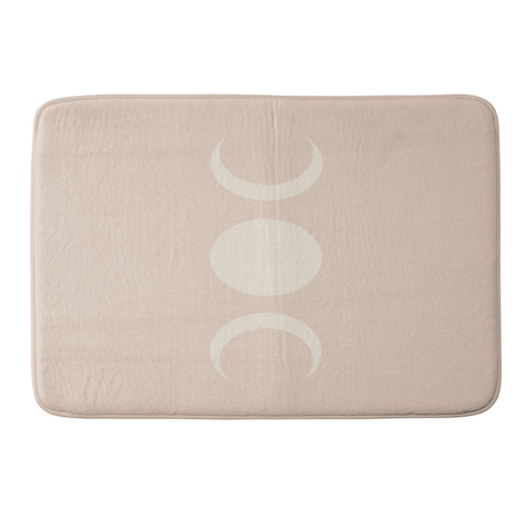 Colour Poems Moon Minimalism Ethereal Light Memory Foam Bath Mat