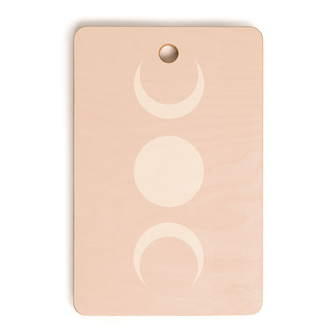 Colour Poems Moon Minimalism Ethereal Light Cutting Board Rectangle