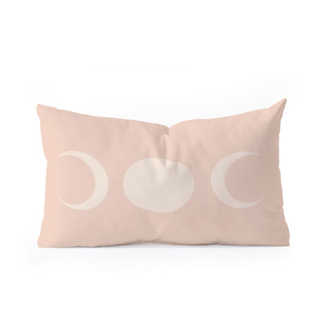 Colour Poems Moon Minimalism Ethereal Light Oblong Throw Pillow