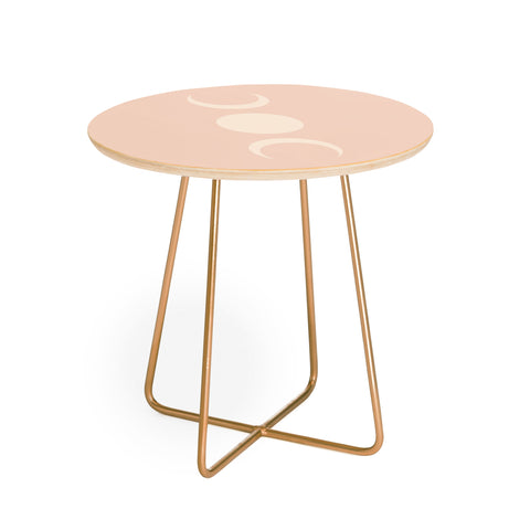 Colour Poems Moon Minimalism Ethereal Light Round Side Table