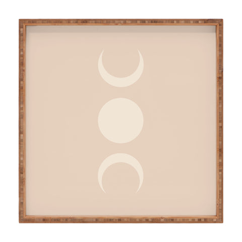 Colour Poems Moon Minimalism Ethereal Light Square Tray