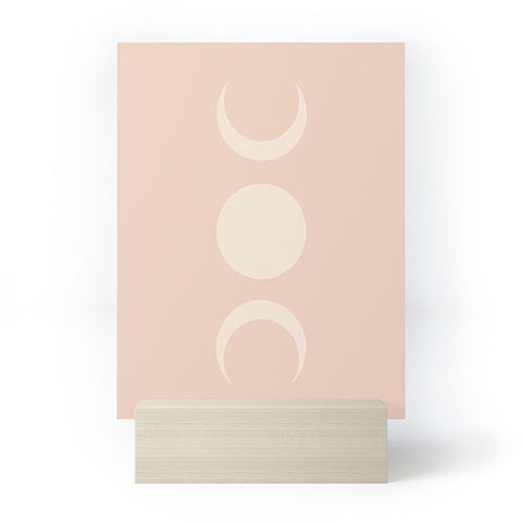 Colour Poems Moon Minimalism Ethereal Light Mini Art Print