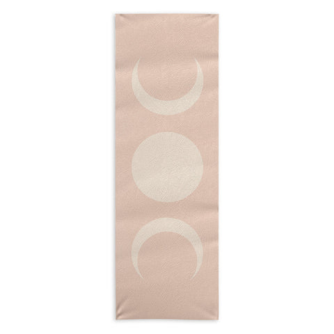 Colour Poems Moon Minimalism Ethereal Light Yoga Towel