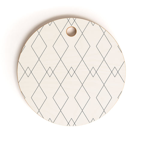 Colour Poems Moroccan Minimalist I Cutting Board Round