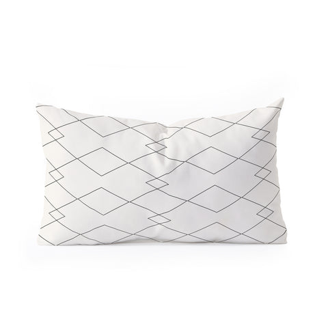 Colour Poems Moroccan Minimalist I Oblong Throw Pillow