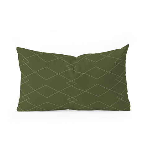 Colour Poems Moroccan Minimalist V Oblong Throw Pillow