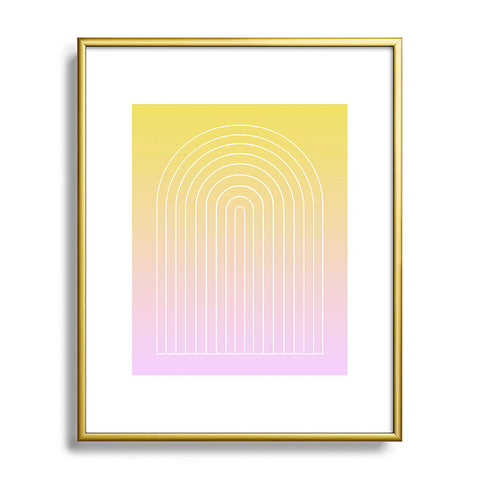 Colour Poems Ombre Arch IV Metal Framed Art Print