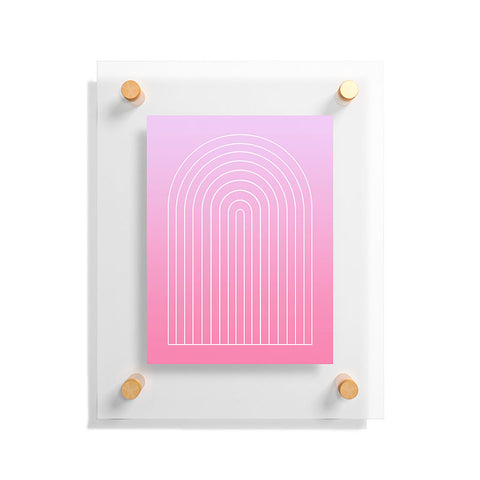 Colour Poems Ombre Arch V Floating Acrylic Print