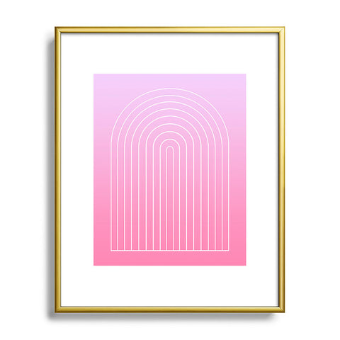 Colour Poems Ombre Arch V Metal Framed Art Print