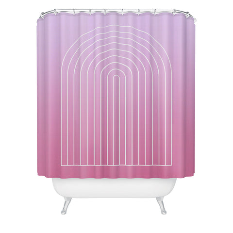 Colour Poems Ombre Arch V Shower Curtain