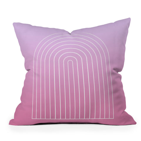 Colour Poems Ombre Arch V Throw Pillow