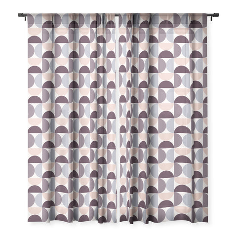 Colour Poems Patterned Geometric Shapes CCI Sheer Window Curtain