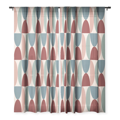 Colour Poems Patterned Geometric Shapes CCX Sheer Non Repeat