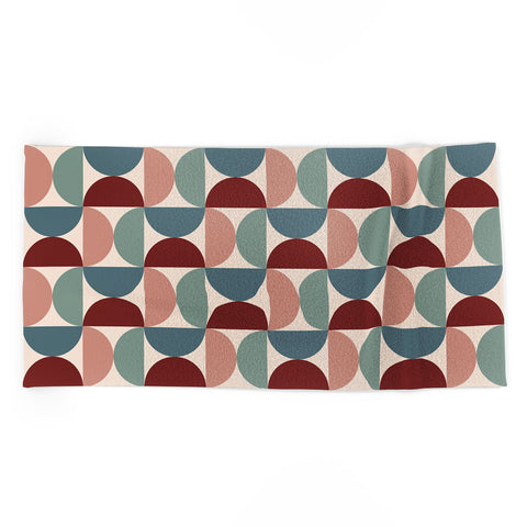 Colour Poems Patterned Geometric Shapes CCX Beach Towel