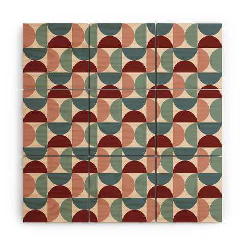 Colour Poems Patterned Geometric Shapes CCX Wood Wall Mural