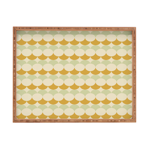 Colour Poems Retro Circular Pattern III Rectangular Tray