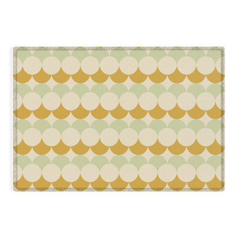 Colour Poems Retro Circular Pattern III Outdoor Rug