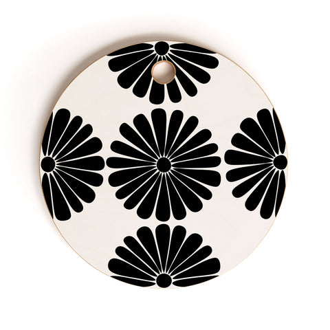 Colour Poems Retro Daisy I Cutting Board Round