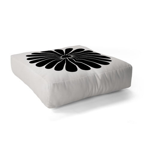 Colour Poems Retro Daisy I Floor Pillow Square