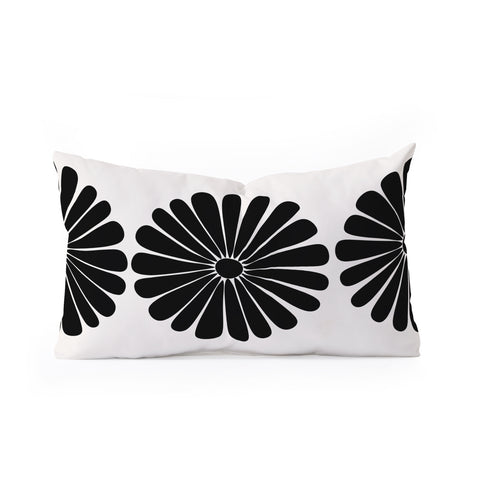 Colour Poems Retro Daisy I Oblong Throw Pillow