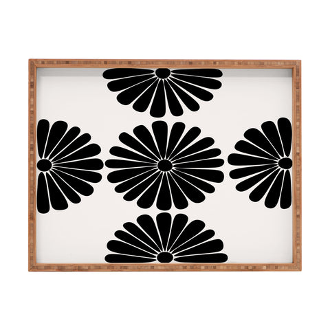 Colour Poems Retro Daisy I Rectangular Tray