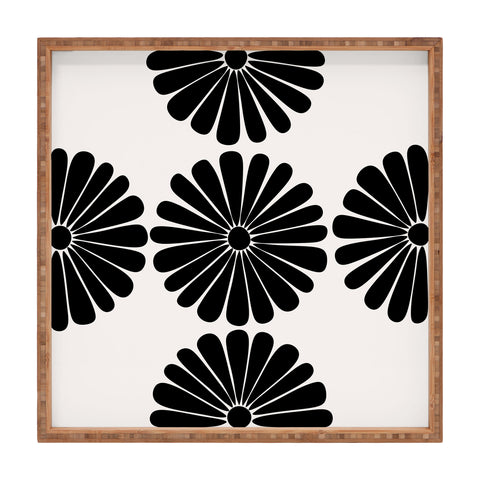 Colour Poems Retro Daisy I Square Tray
