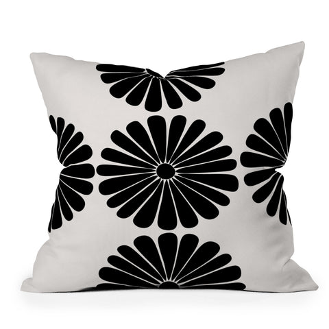 Colour Poems Retro Daisy I Throw Pillow