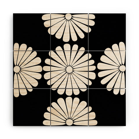 Colour Poems Retro Daisy II Wood Wall Mural