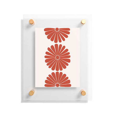 Colour Poems Retro Daisy III Floating Acrylic Print