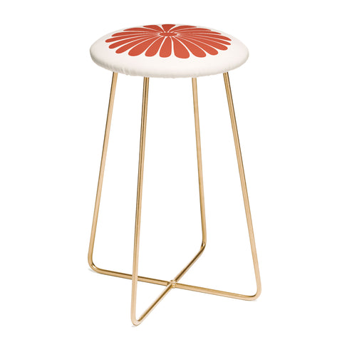 Colour Poems Retro Daisy III Counter Stool