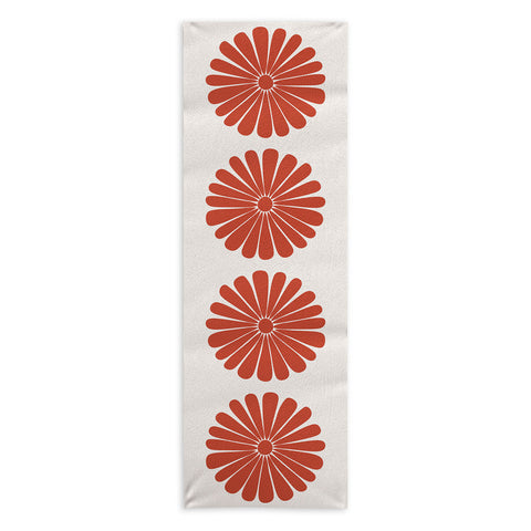 Colour Poems Retro Daisy III Yoga Towel