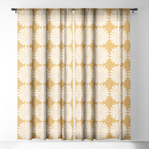 Colour Poems Retro Daisy XIX Sheer Window Curtain