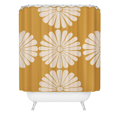 Colour Poems Retro Daisy XIX Shower Curtain