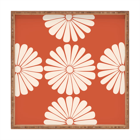 Colour Poems Retro Daisy XV Square Tray