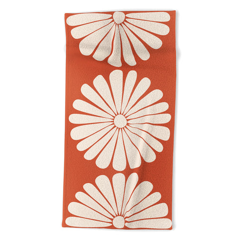 Colour Poems Retro Daisy XV Beach Towel