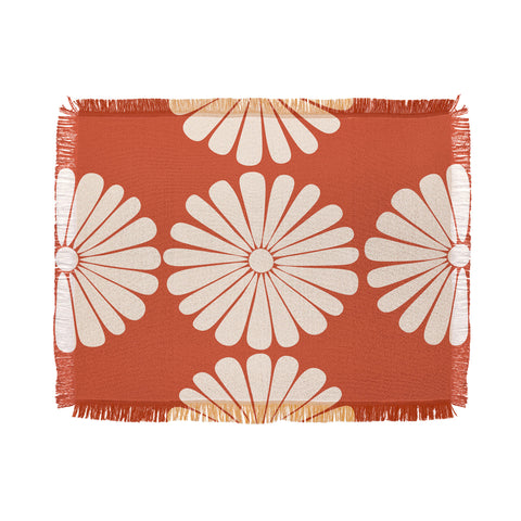 Colour Poems Retro Daisy XV Throw Blanket