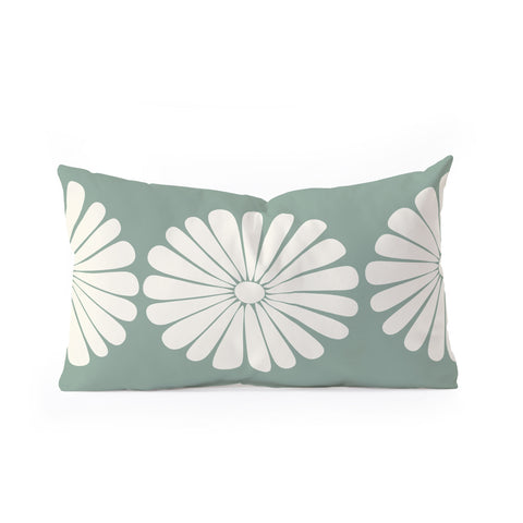 Colour Poems Retro Daisy XX Oblong Throw Pillow