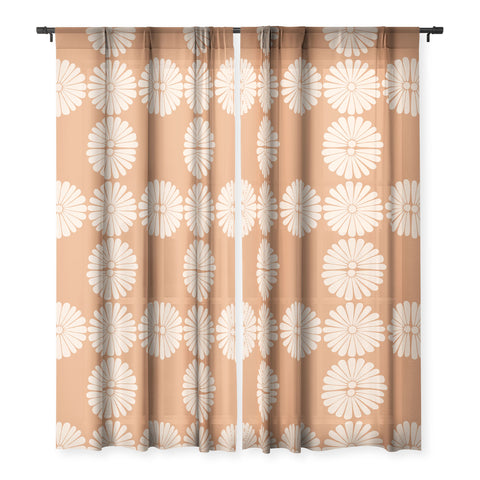 Colour Poems Retro Daisy XXII Sheer Window Curtain