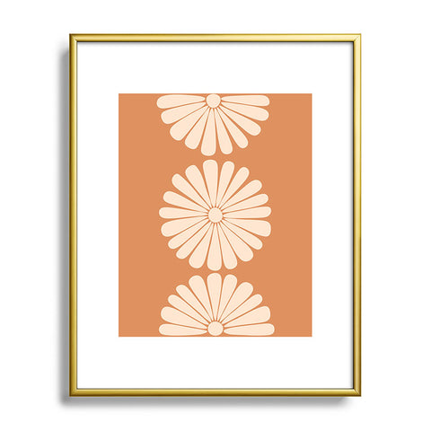 Colour Poems Retro Daisy XXII Metal Framed Art Print