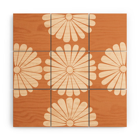 Colour Poems Retro Daisy XXII Wood Wall Mural