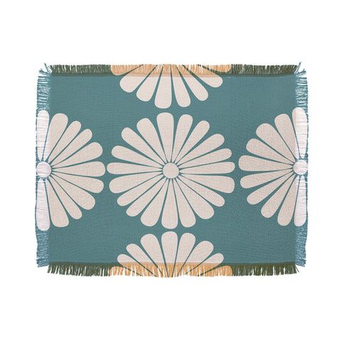 Colour Poems Retro Daisy XXIII Throw Blanket