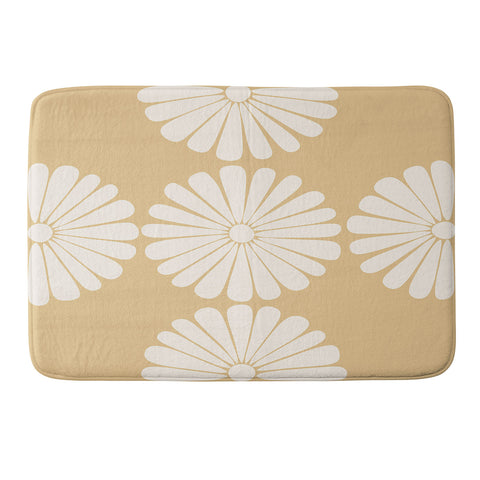 Colour Poems Retro Daisy XXIV Memory Foam Bath Mat