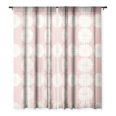 Colour Poems Retro Daisy XXVI Sheer Window Curtain